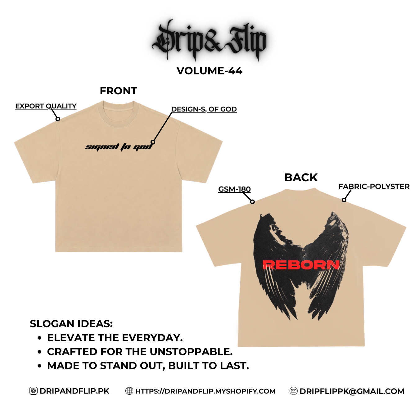 Signed Of God Overside Tee