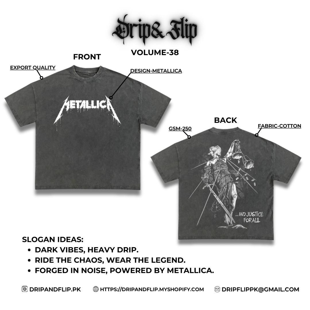 Metalica Statue Tee