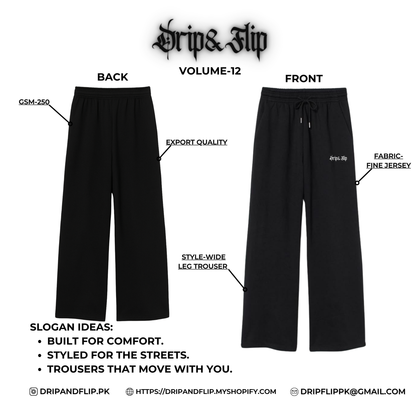Wide Leg Trouser