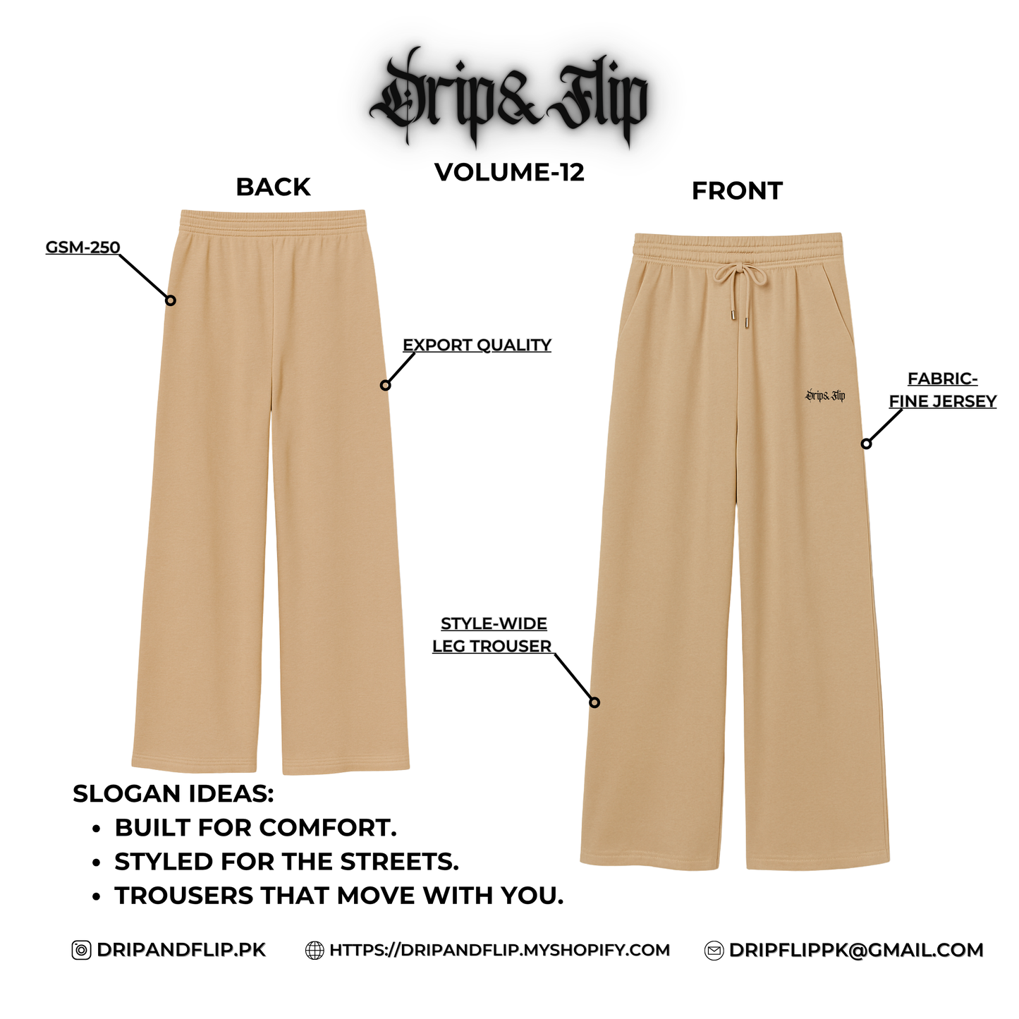 Wide Leg Trouser